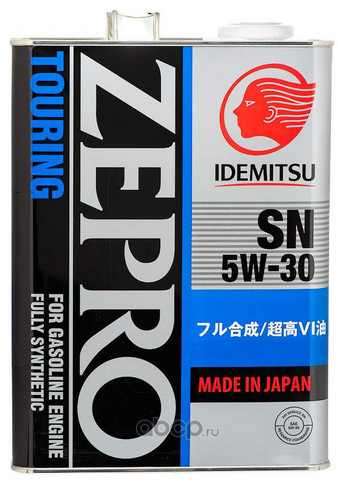 IDEMITSU 4251004 Масло моторное  5W-30  ZEPRO TOURING API SN SYNTHETIC (4л)