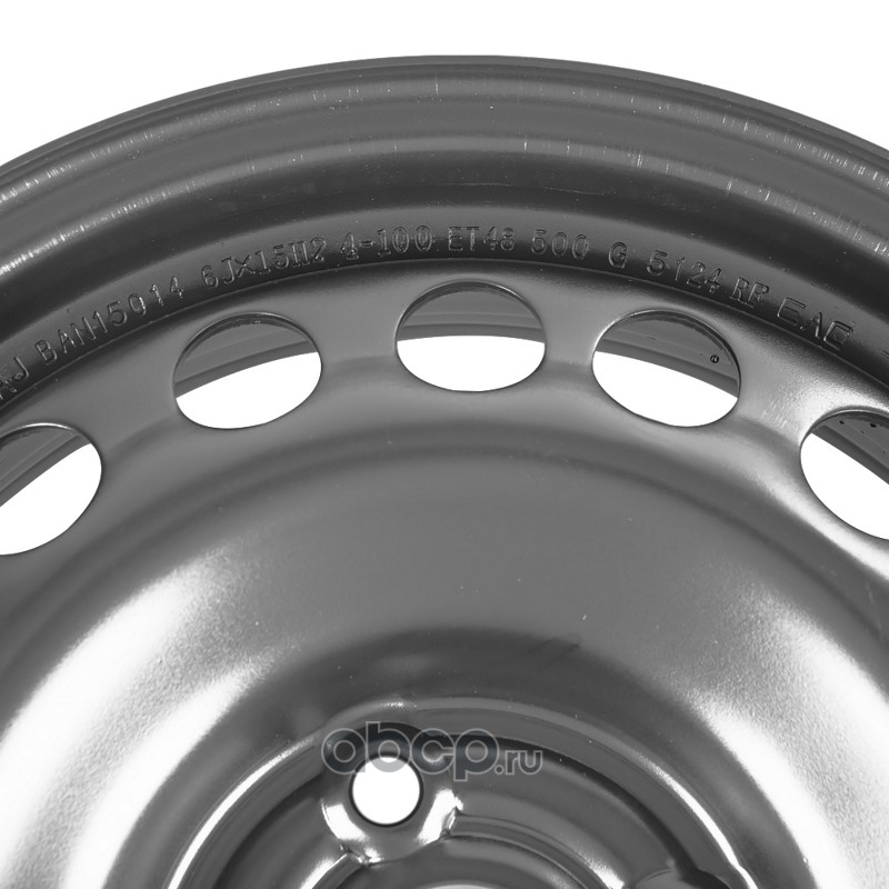 BANTAJ BAN15014 Диск штампованный 6x15 4/100 DIA54.1 ET48 Black