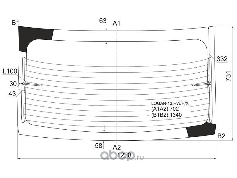 Заднее Стекло На Логан Купить