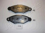 Japanparts PA114AF Комплект тормозных колодок, дисковый тормоз