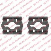 Delphi LX0409 Комплектующие, колодки дискового тормоза