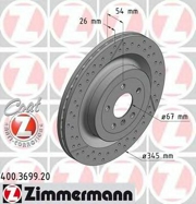 Zimmermann 400369920 Тормозной диск