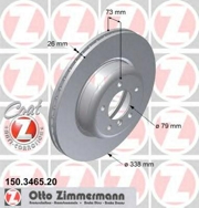 Zimmermann 150346520 Тормозной диск