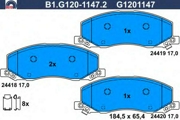 GALFER B1G12011472 Комплект тормозных колодок