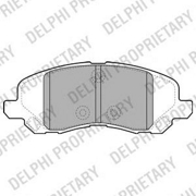 Delphi LP2038 Комплект тормозных колодок, дисковый тормоз