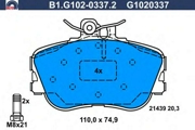 GALFER B1G10203372 Комплект тормозных колодок