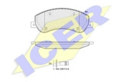 Icer 141793204 Комплект тормозных колодок, дисковый тормоз