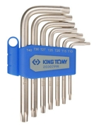 KING TONY 20307PR Набор Г-образных Torx, T10-T40, короткие, 7 предметов