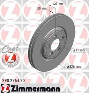 Zimmermann 290226320 Тормозной диск