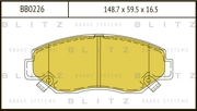Blitz BB0226 Колодки тормозные дисковые передние