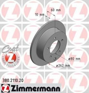 Zimmermann 380211020 Тормозной диск