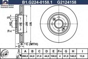 GALFER B1G22401581 Тормозной диск