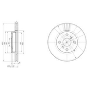 Delphi BG3520 Тормозной диск