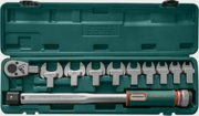 Jonnesway T102001S Набор динамометрический ключ 1/2&quot;&quot;DR со шкалой 40-200 НМ и насадки 13-30мм, 11 предметов
