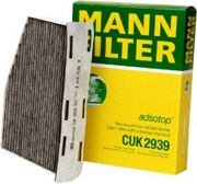MANN-FILTER CUK2939 Фильтр салонный, угольный