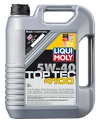 LIQUI MOLY 3701 Масло моторное синтетика LIQUI MOLY Top Tec 4100 5W-40 5 л.