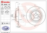 Brembo 08A54010 Тормозной диск