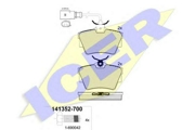 Icer 141352700 Комплект тормозных колодок, дисковый тормоз