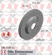 Zimmermann 590259752 Перфорированный тормозной диск Sport:Z