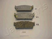 Japanparts PP124AF Комплект тормозных колодок, дисковый тормоз
