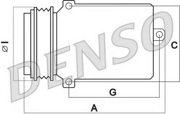 Denso DCP17024 Компрессор кондиционера