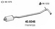 ASSO 406046 Средний глушитель выхлопных газов