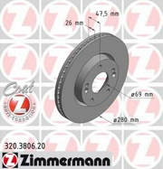 Zimmermann 320380620 Тормозной диск