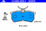 Ate 13046028352 Комплект тормозных колодок, дисковый тормоз