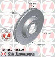 Zimmermann 460156020 Тормозной диск