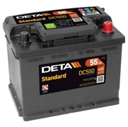 DETA DC550 Батарея аккумуляторная 55А/ч 460А 12В обратная полярн. стандартные клеммы