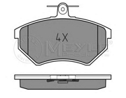 Meyle 0252016816 Комплект тормозных колодок, дисковый тормоз