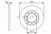 Bosch 0986479R92 Тормозной диск
