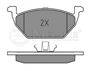 Meyle 0252313019A Комплект тормозных колодок, дисковый тормоз
