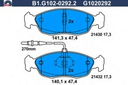 GALFER B1G10202922 Комплект тормозных колодок