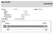 K&K FT2321 Тормозной шланг