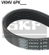 Skf VKMV6PK1538 Ремень приводной