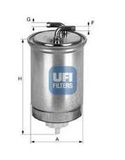 UFI 2436500 Топливный фильтр