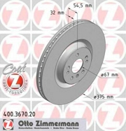 Zimmermann 400367020 Тормозной диск