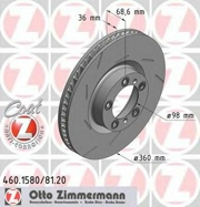 Zimmermann 460158020 Тормозной диск