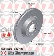 Zimmermann 600322720 Тормозной диск
