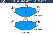 GALFER B1G10203272 Комплект тормозных колодок