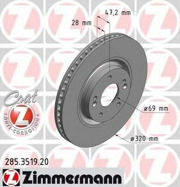 Zimmermann 285351920 Тормозной диск