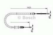 Bosch 1987477632 Трос ручного тормоза L RENAULT Kangoo I /L=1446mm 1987477632