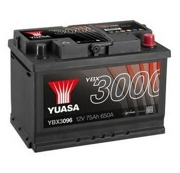 YUASA YBX3096 Аккумулятор Yuasa YBX3000 SMF 76 А/ч о/п  680 А  размер 278*175*190, шт
