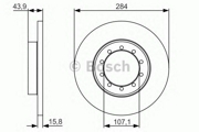 Bosch 0986479A34 Тормозной диск
