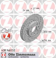 Zimmermann 430146152 Перфорированный тормозной диск Sport:Z
