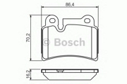 Bosch 0986494210 Комплект тормозных колодок, дисковый тормоз