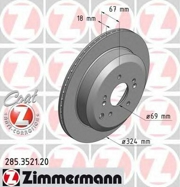 Zimmermann 285352120 Тормозной диск