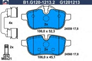 GALFER B1G12012132 Комплект тормозных колодок