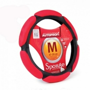 AUTOPROFI SP5026BKRDM Спонжевая оплетка руля AUTOPROFI SP-5026 BK/RD (M)